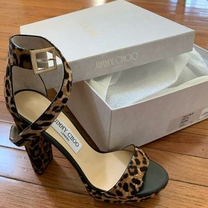 Woman’s leopard hair platform sandal